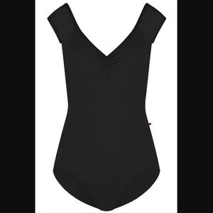 Yumiko Elli Nylon Black Ballet Leotard (size M)
